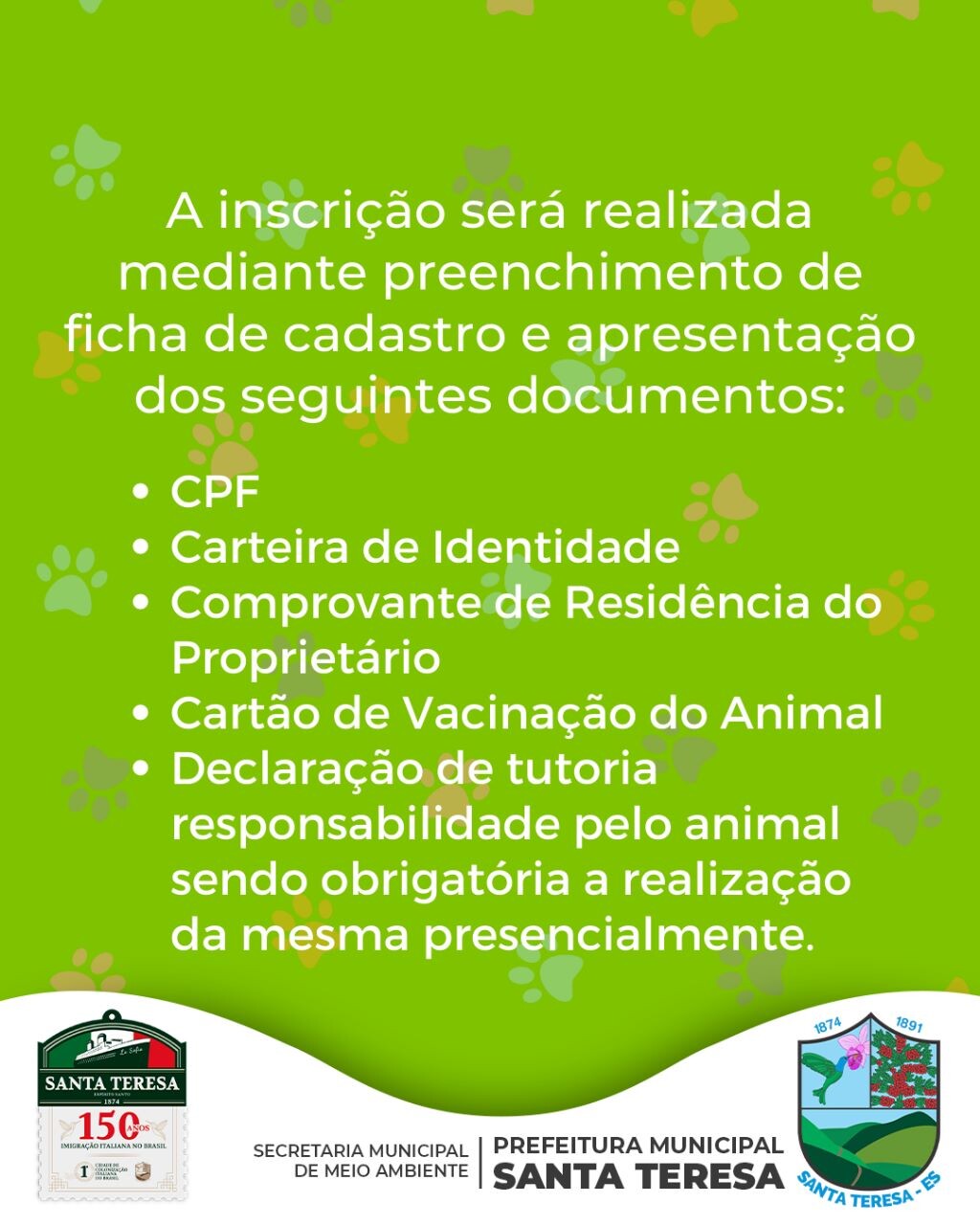 CAMPANHA DE ESTERILIZAÇÃO DE CÃES E GATOS- PROJETO QUEM AMA CUIDA