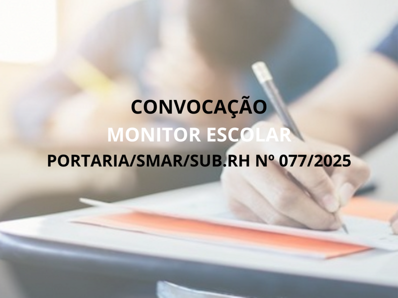 PORTARIA/SMAR/SUB.RH Nº 077/2025