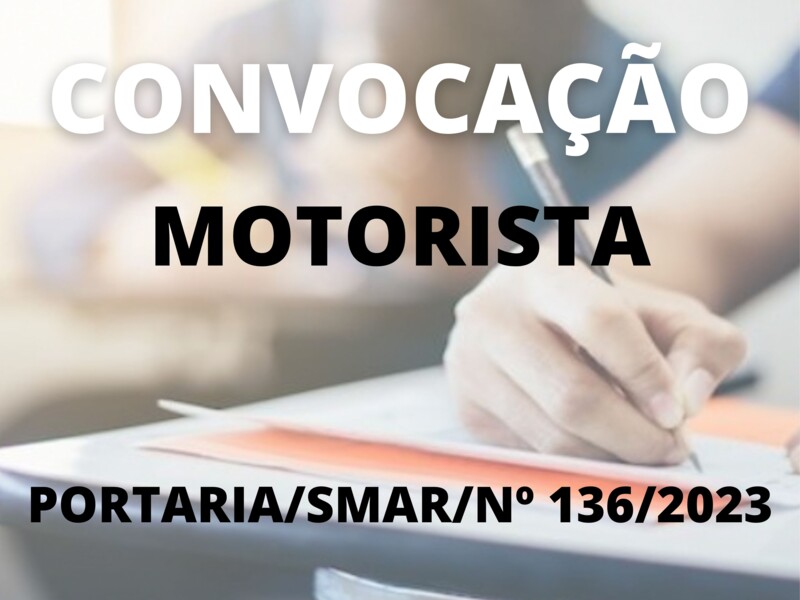 Convocação para o cargo de Motorista