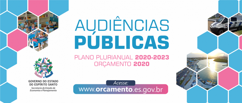 AUDIÊNCIAS PÚBLICAS - PLANO PLURIANUAL 2020-2023 ORÇAMENTO 2020