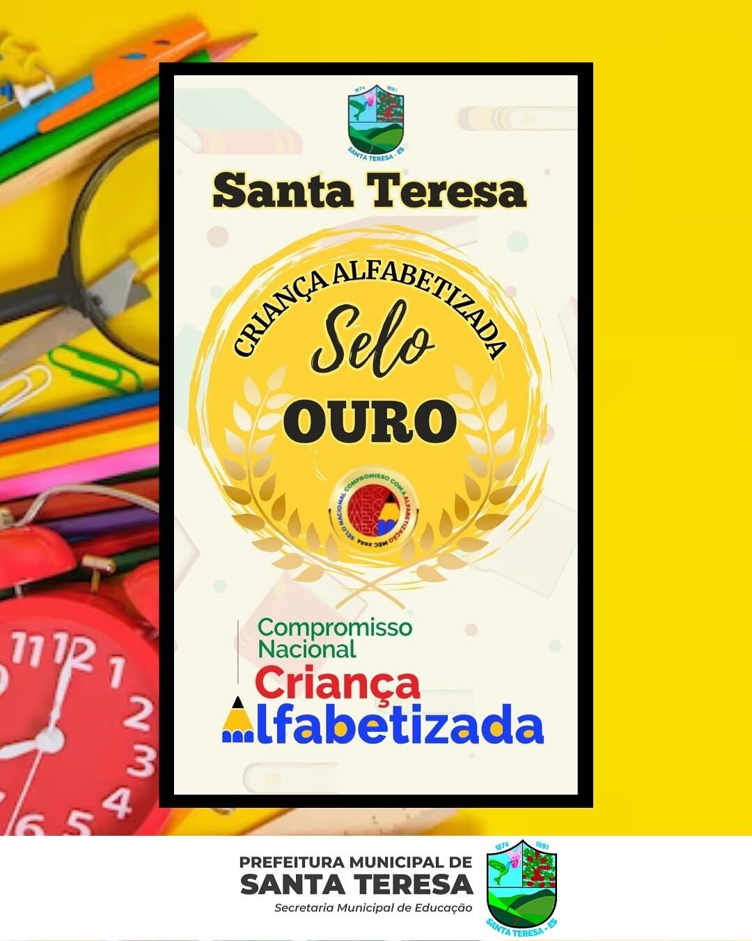 ? Santa Teresa Brilha na Educação Nacional! ?✨