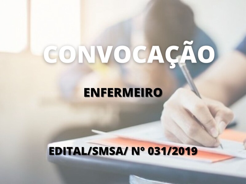 Convocação para candidatos aprovados no cargo de Enfermeiro