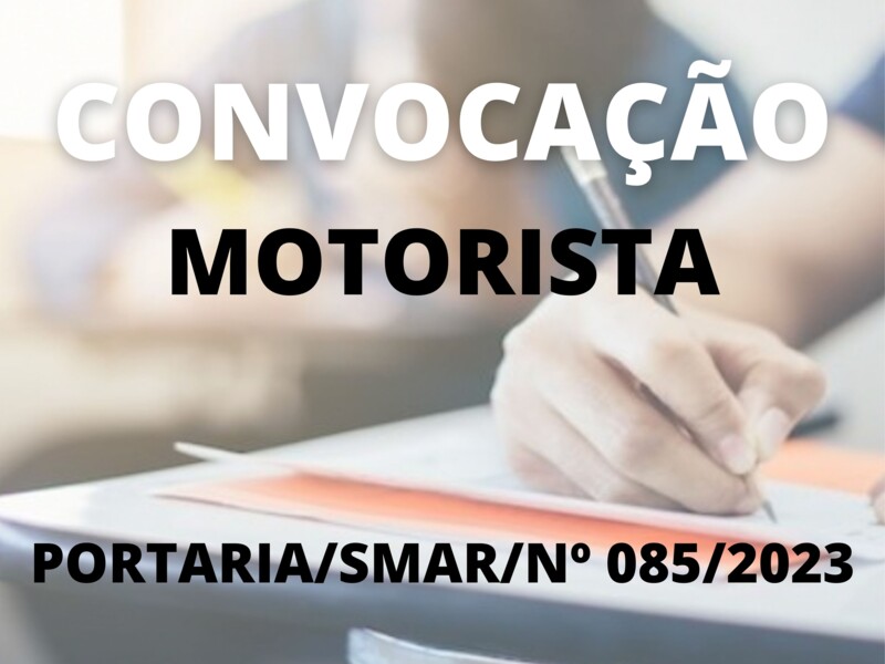 Convocação para o cargo de Motorista