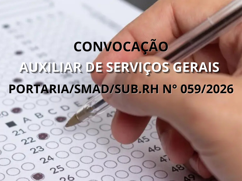PORTARIA SMAR/SUB.RH N° 059/2026