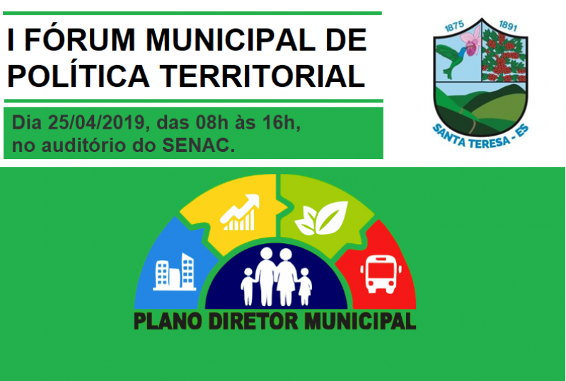 PROGRAMAÇÃO DO I FÓRUM MUNICIPAL DE POLÍTICA TERRITORIAL
