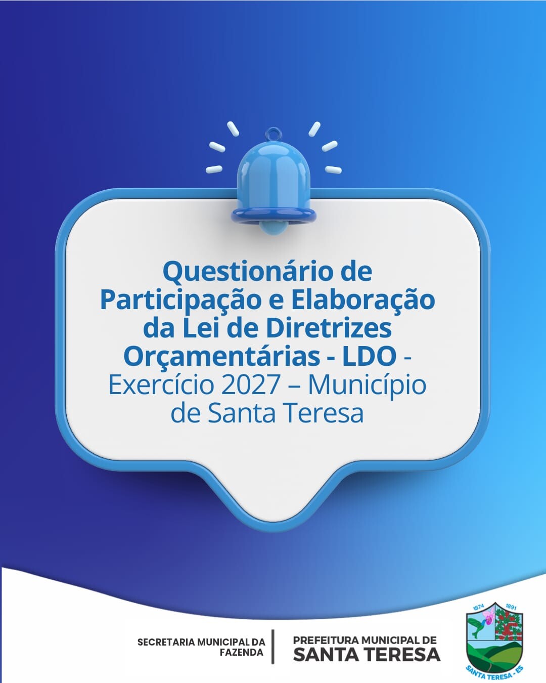 Participe da Consulta Pública Online da LDO 2027