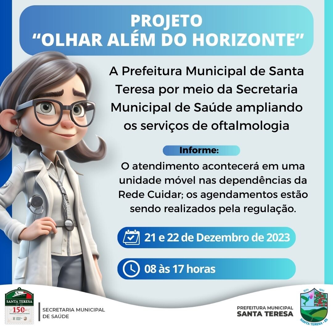 Projeto “Olhar Além do Horizonte” estará em Santa Teresa nos dias 21 e 22
