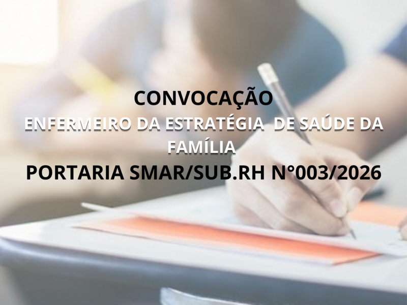 PORTARIA SMAR/SUB.RH N° 003/2026