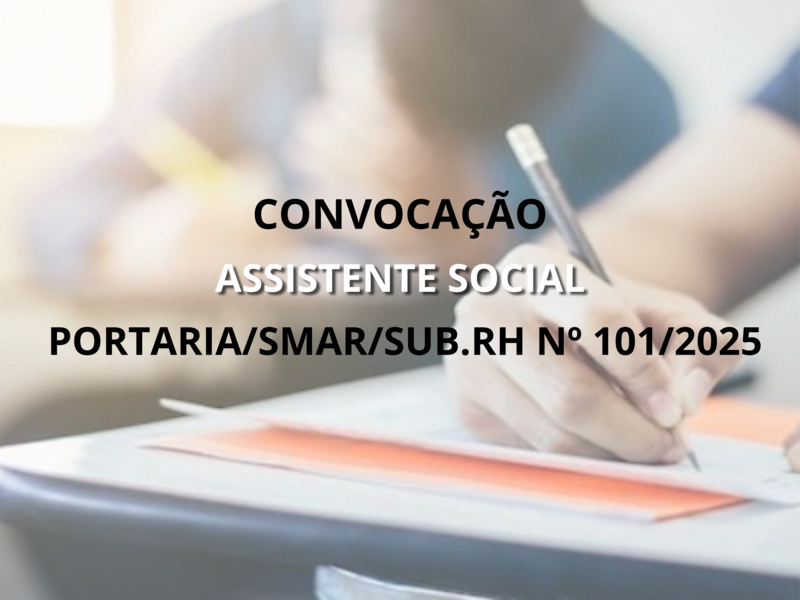 PORTARIA/SMAR/SUB.RH Nº 101/2025