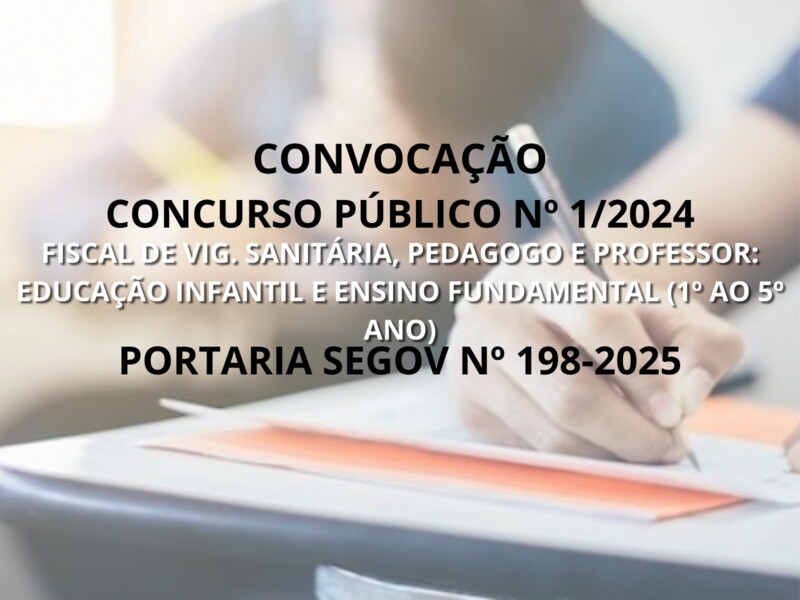 PORTARIA SEGOV Nº198/2025