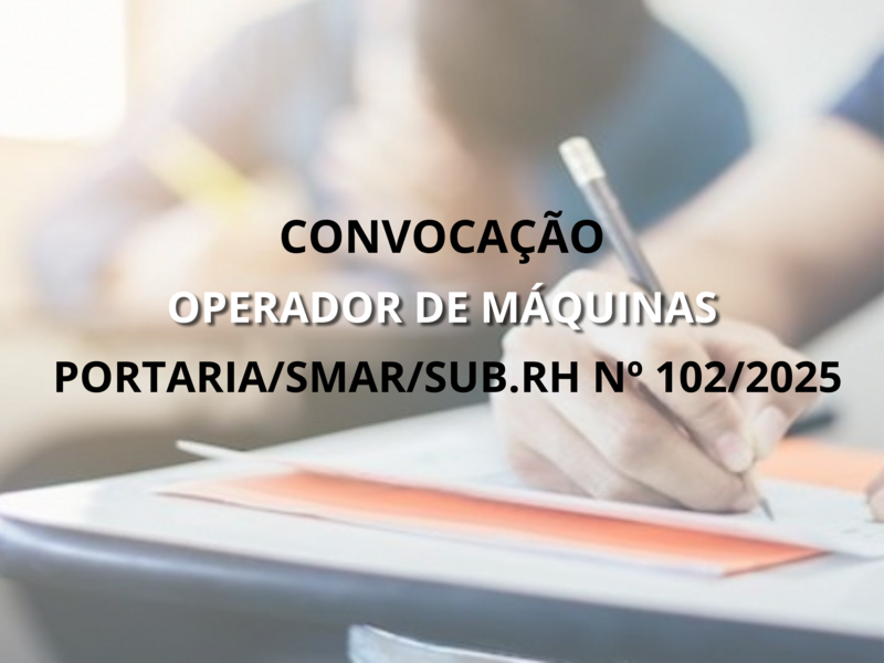 PORTARIA/SMAR/SUB.RH Nº 102/2025