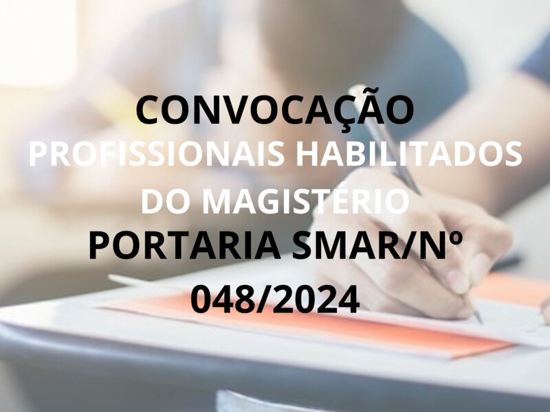 PORTARIA/SMAR/SUB.RH Nº 048/2024
