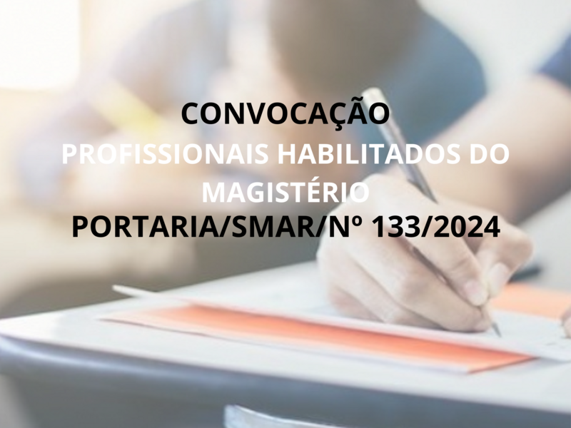 PORTARIA/SMAR/SUB.RH Nº 133/2024