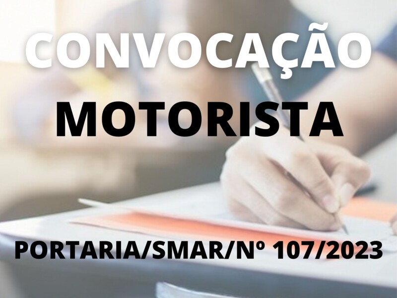 Convocação para o cargo de Motorista