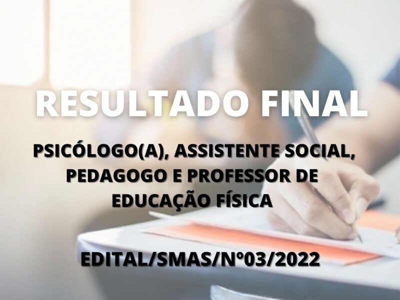 Resultado Final após análise de currículo e qualificação para vários cargos