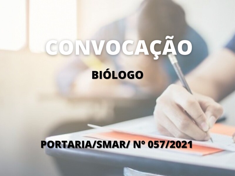 Convocação de candidatos aprovados para o cargo de Biólogo