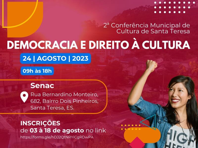 2ª CONFERÊNCIA MUNICIPAL DE CULTURA!