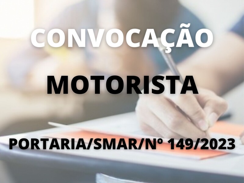 Convocação para o cargo de Motorista