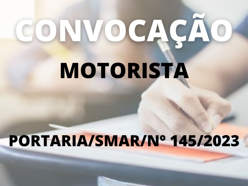 Convocação para o cargo de Motorista