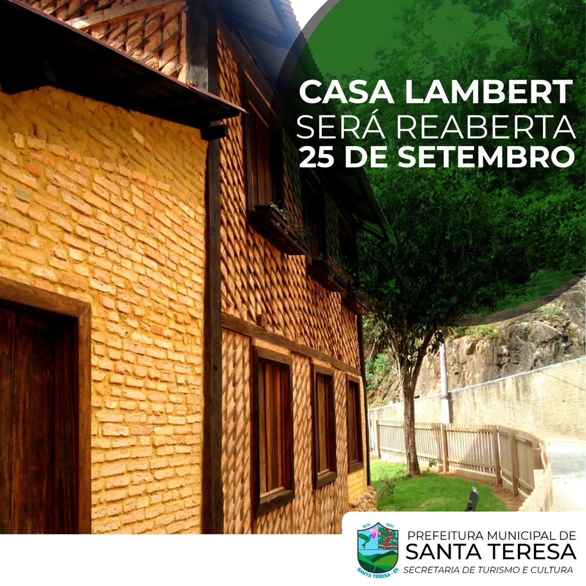 Uma das primeiras construções do município, a Casa Lambert reabre este sábado (25)