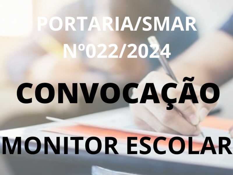 PORTARIA/SMAR Nº 022/2024