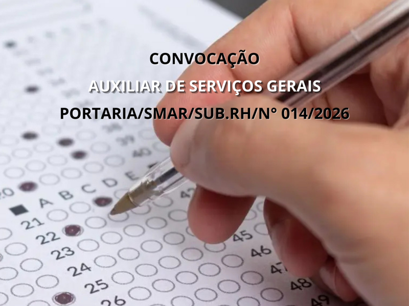 PORTARIA/SMAR/SUB.RH/N°014/2026