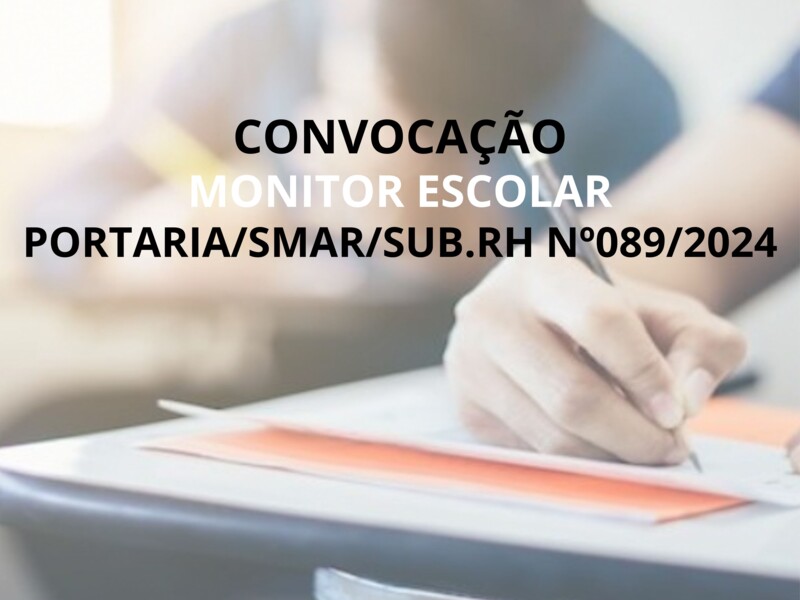 PORTARIA/SMAR/SUB.RH Nº 089/202