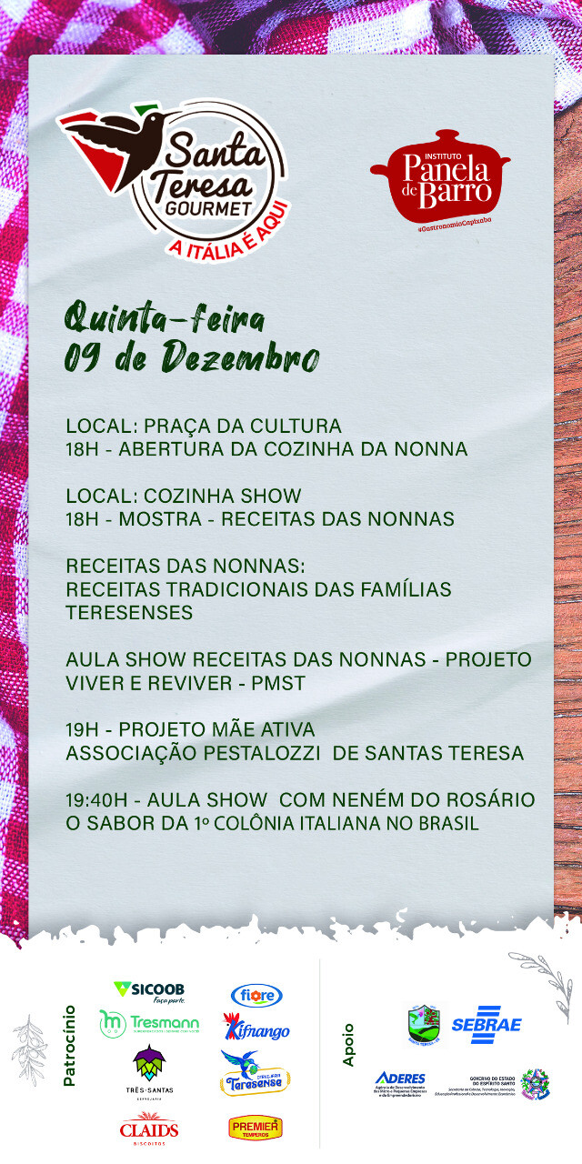 Santa Teresa Gourmet: uma delícia de Festival! 