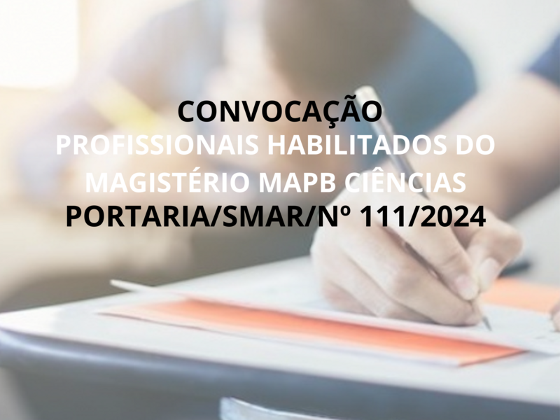 PORTARIA/SMAR/ Nº 111/2024