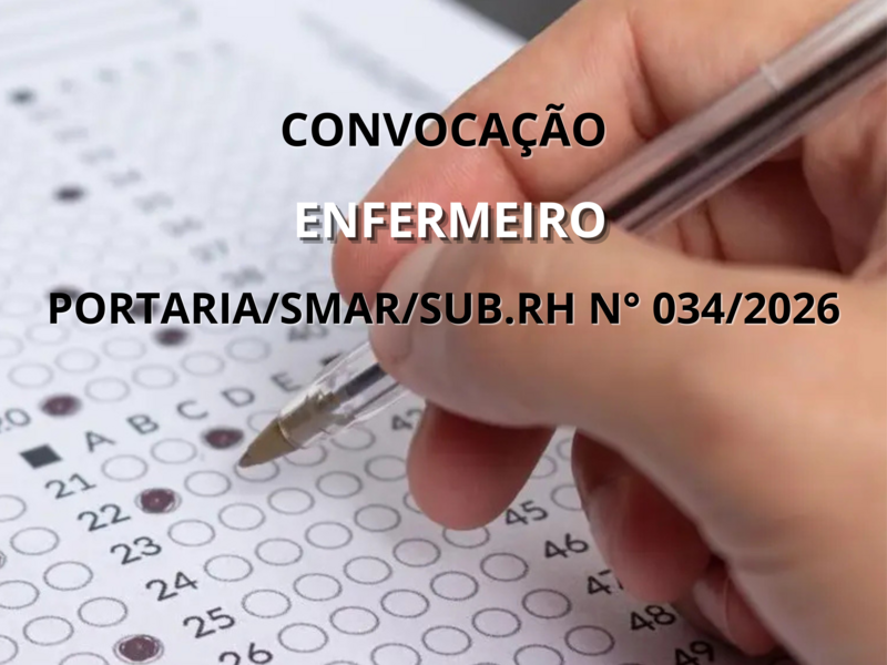 PORTARIA/SMAR/SUB.RH N° 034/2026