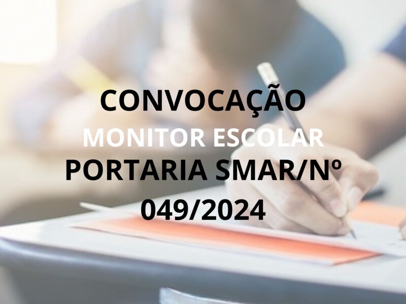 PORTARIA SMAR/SUB.RH/ Nº 049/2024