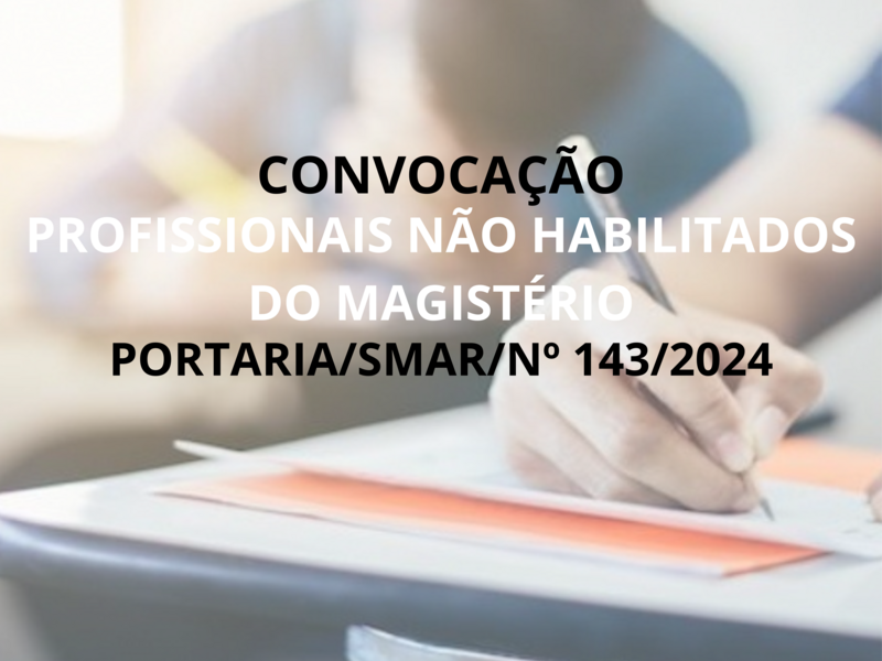 PORTARIA/SMAR/SUB.RH/Nº 143/2024