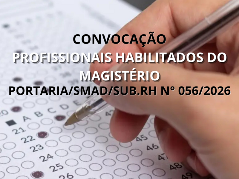 PORTARIA SMAR/SUB.RH N° 056/2026
