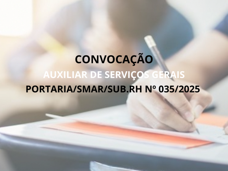 PORTARIA/SMAR/SUB.RH Nº 035/2025