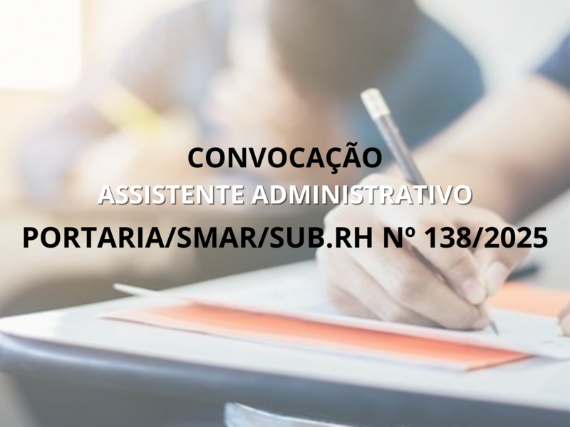 PORTARIA/SMAR/SUB.RH Nº 138/2025