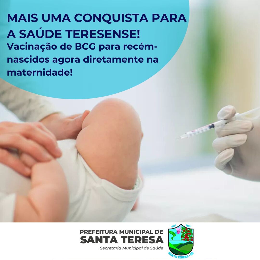 BCG em recém-nascidos, diretamente na maternidade!