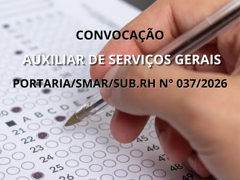 PORTARIA/SMAR/SUB.RH/N°037/2026