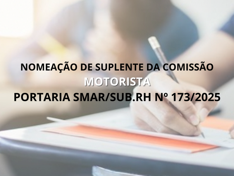 PORTARIA SMAR/SUB.RH Nº 173/2025
