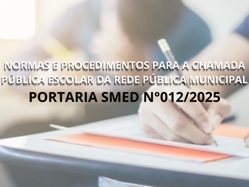 PORTARIA SMED N°012/2025