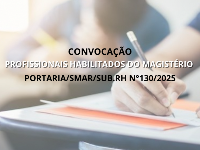 PORTARIA SMAR/SUB.RH/ Nº 130/2025