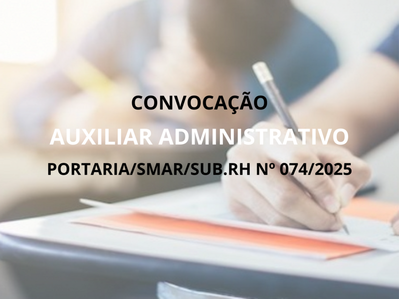 PORTARIA/SMAR/SUB.RH Nº 074/2025