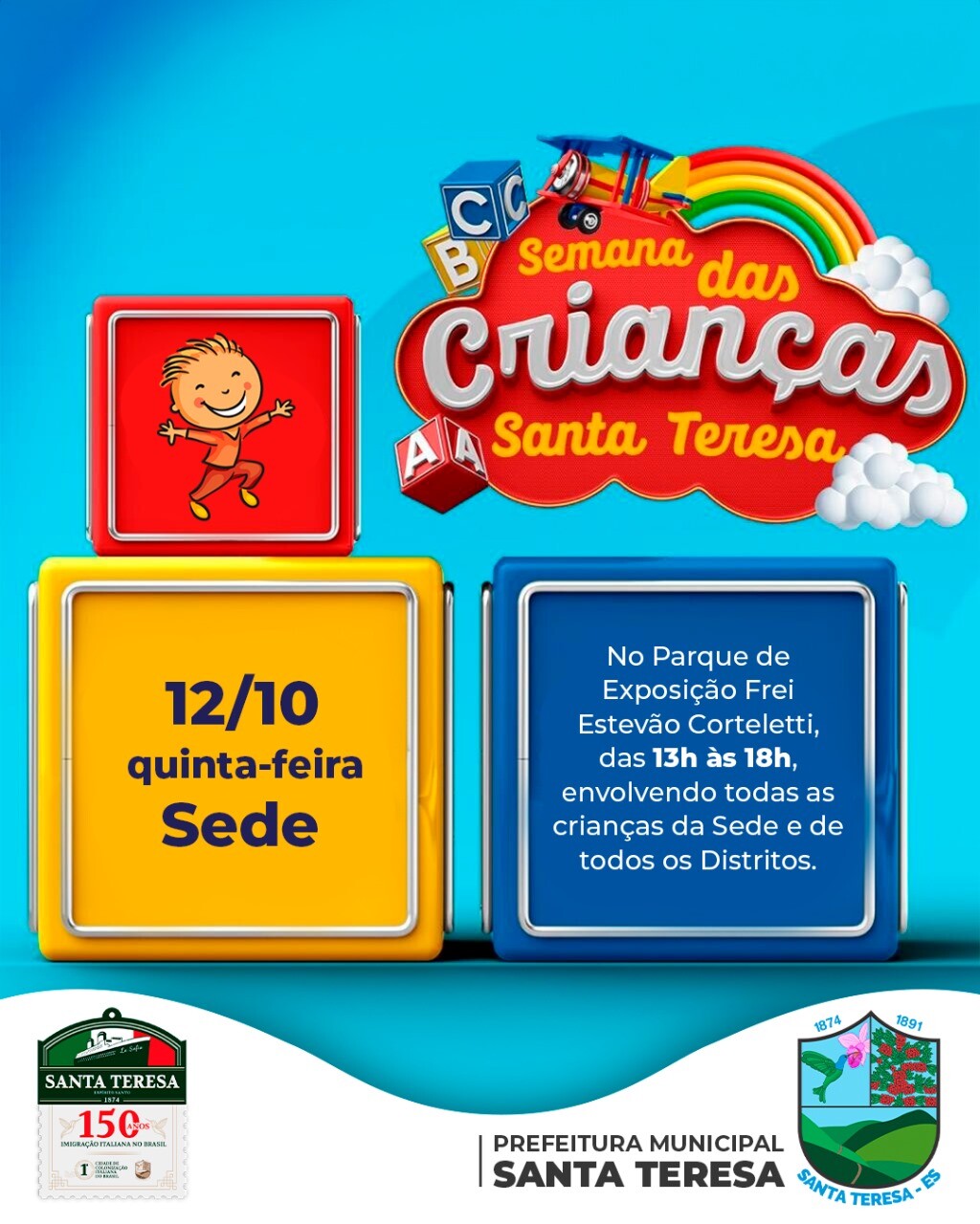Semana das Crianças garante muita brincadeira e diversão em Santa Teresa