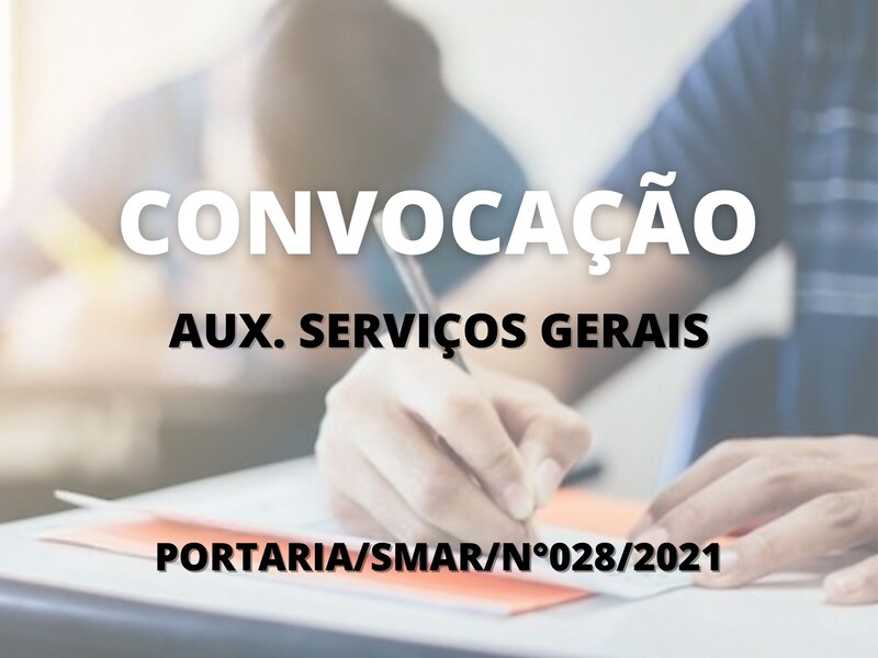 Convocação para Auxiliar de Serviços Gerais