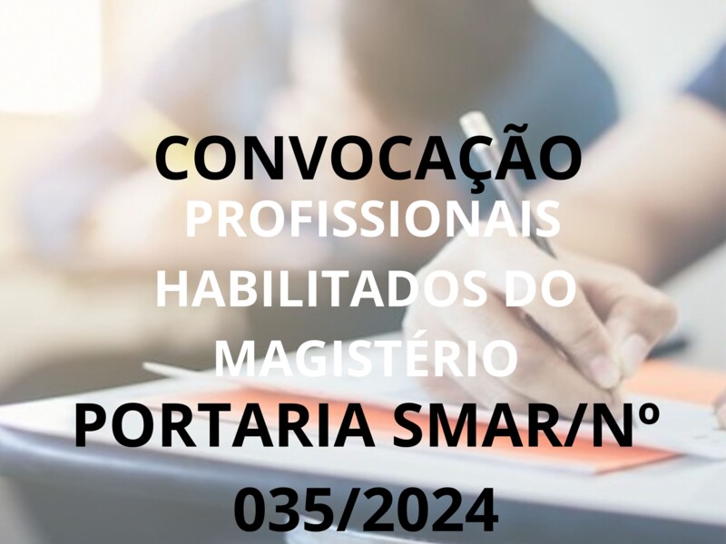 PORTARIA/SMAR/SUB.RH Nº 035/2024