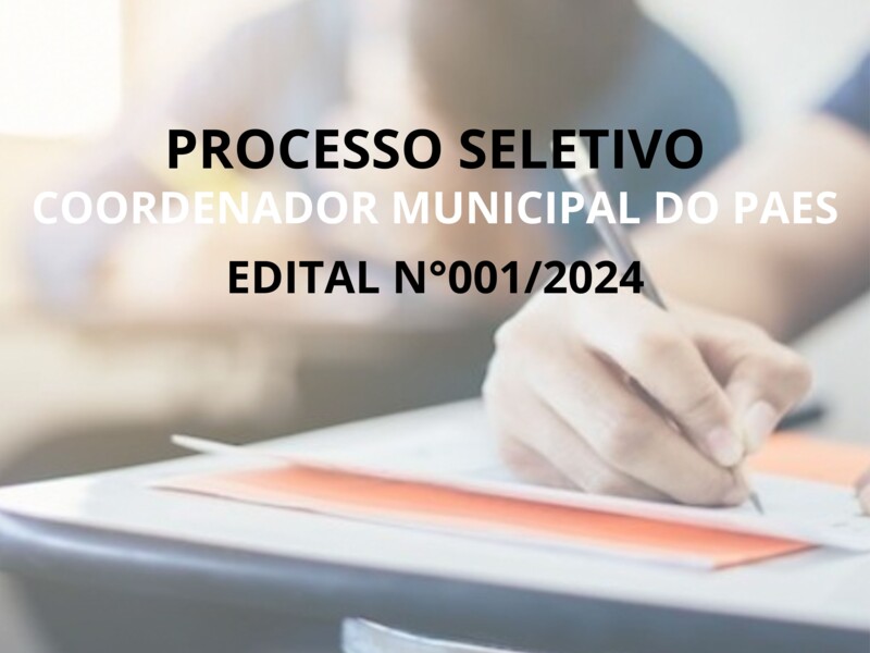 EDITAL Nº 001/2024
