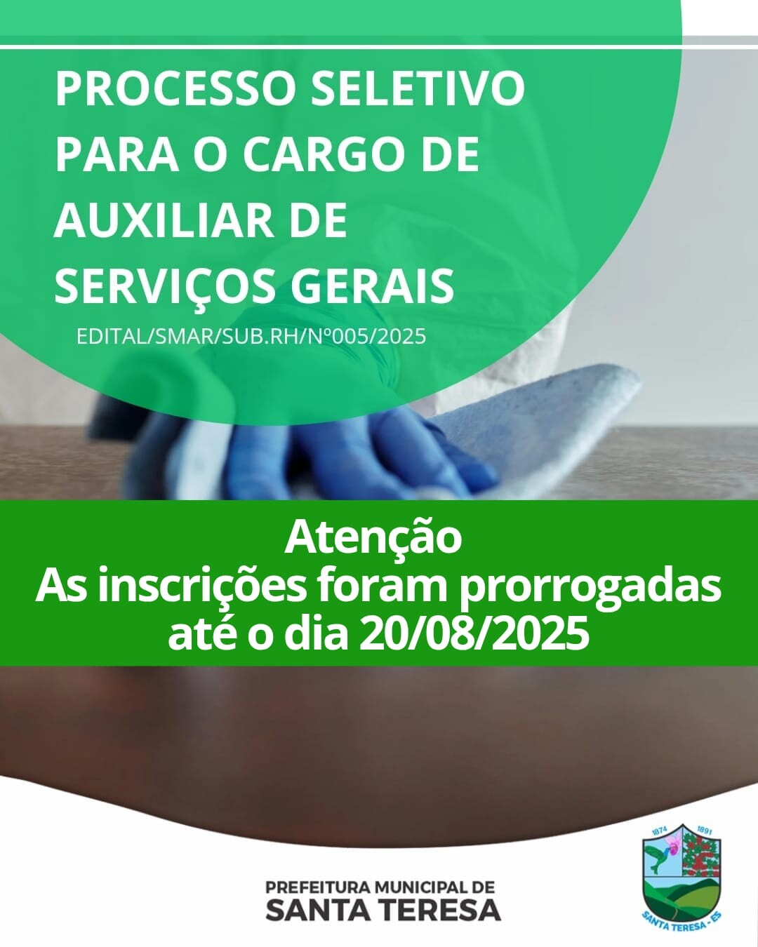 PROCESSO SELETIVO PARAA O CARGO DE  AUXILIAR DE SERVIÇOS GERAIS