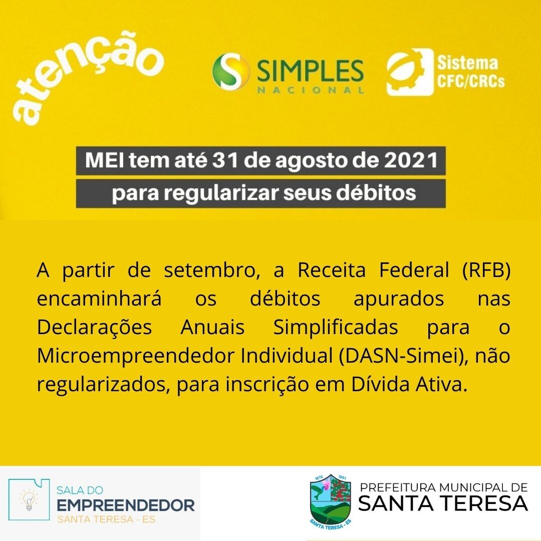 MEI tem até 31 de agosto para regularizar seus débitos
