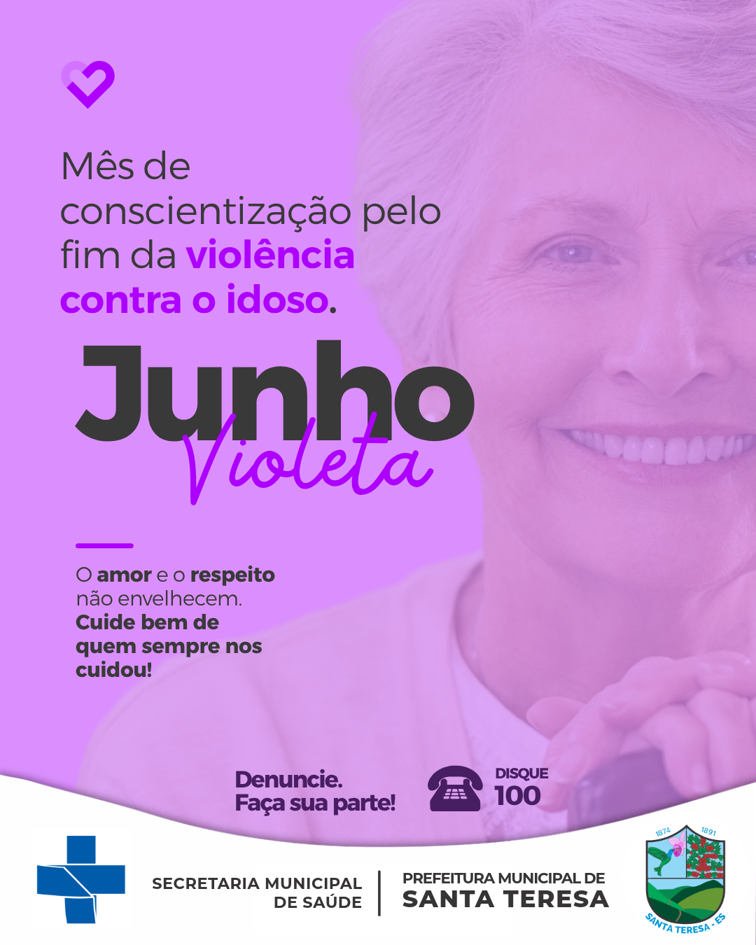Santa Teresa promove programação do Junho Violeta com caminhada, ações educativas e atividades de integração para idosos