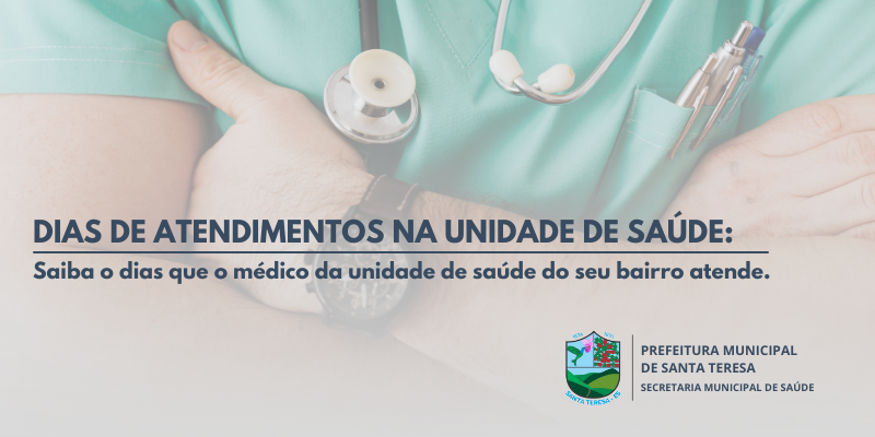 Atendimento médico nas unidades de saúde