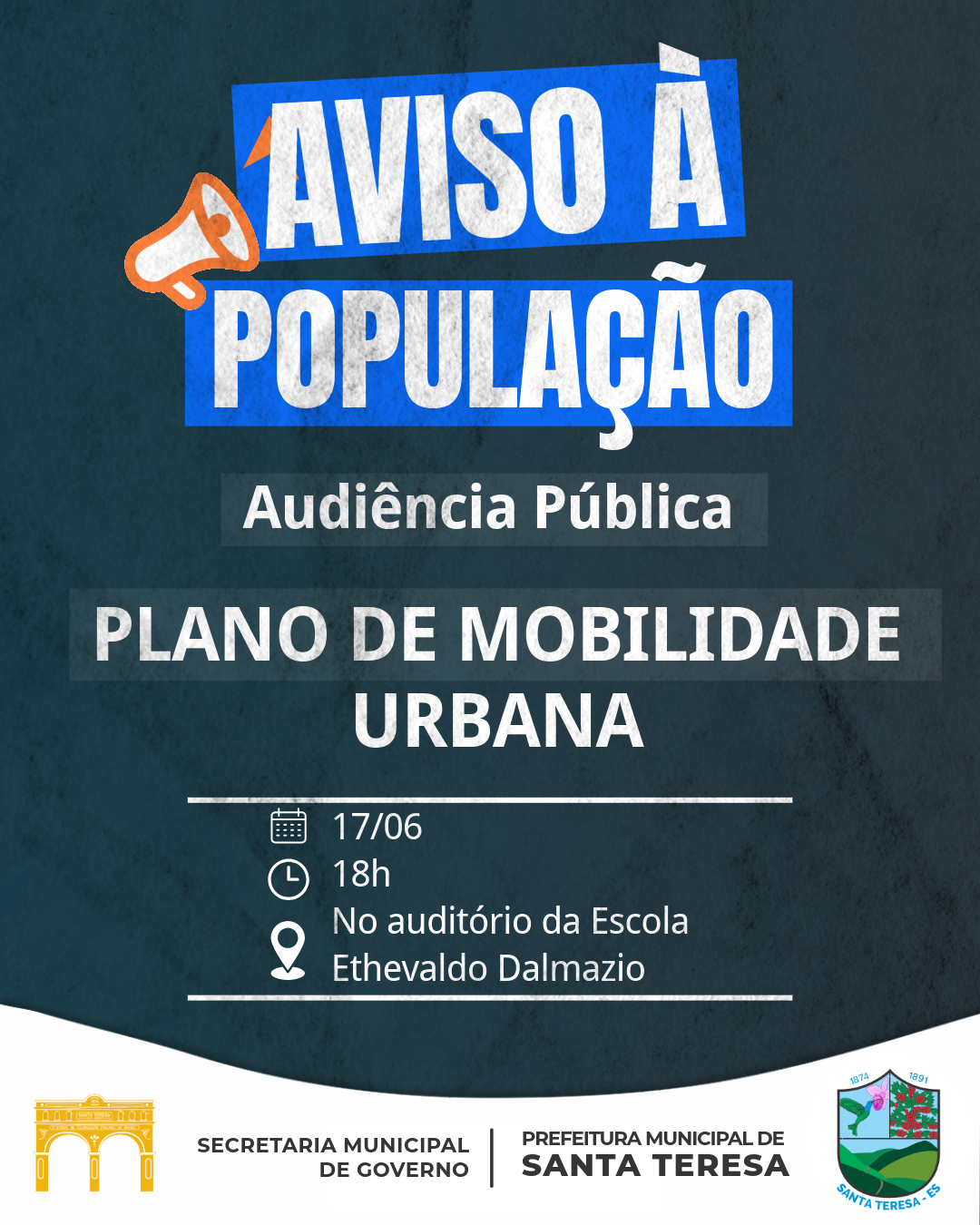 Santa Teresa avança na construção do Plano de Mobilidade Urbana e convida população para nova audiência pública
